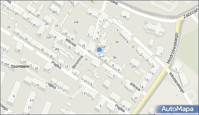 Bytom, Witosa Wincentego, 12, mapa Bytomia