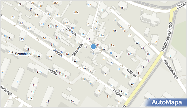 Bytom, Witosa Wincentego, 9, mapa Bytomia