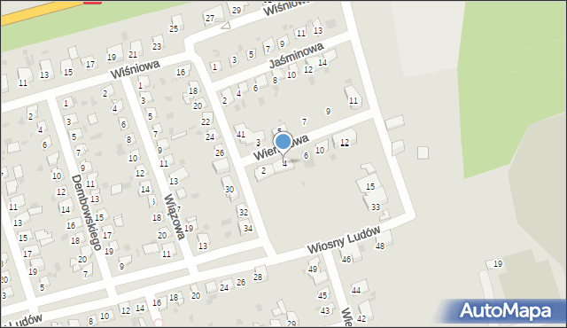 Bytom, Wierzbowa, 4, mapa Bytomia