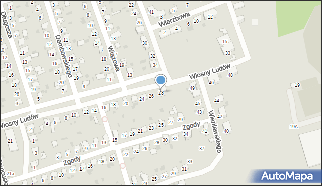 Bytom, Wiosny Ludów, 28, mapa Bytomia