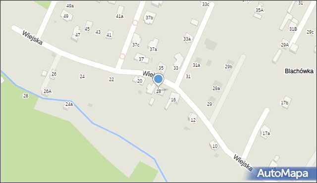 Bytom, Wiejska, 18, mapa Bytomia