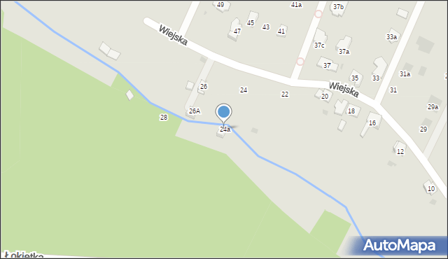 Bytom, Wiejska, 24a, mapa Bytomia