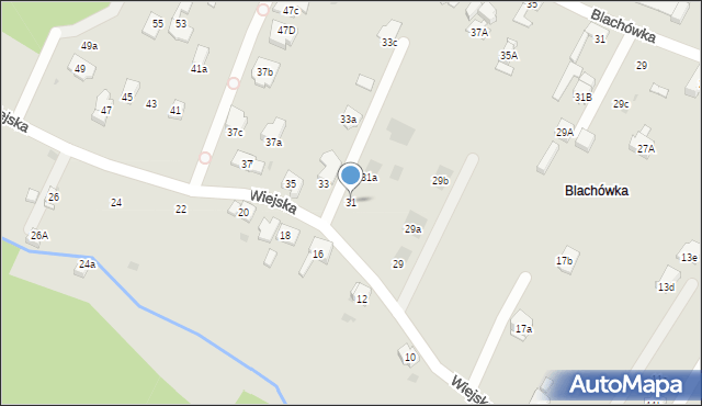 Bytom, Wiejska, 31, mapa Bytomia