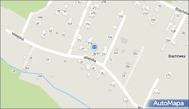 Bytom, Wiejska, 35, mapa Bytomia