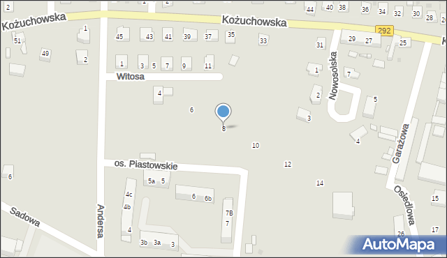Bytom Odrzański, Witosa Wincentego, 8, mapa Bytom Odrzański