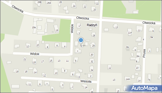 Celestynów, Widok, 5, mapa Celestynów