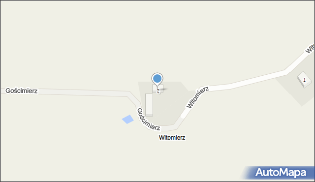 Cerkwica, Witomierz, 2, mapa Cerkwica