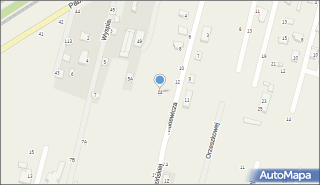 Chechło Pierwsze, Witkiewicza Stanisława Ignacego, 14, mapa Chechło Pierwsze