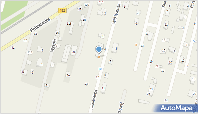 Chechło Pierwsze, Witkiewicza Stanisława Ignacego, 8/10, mapa Chechło Pierwsze