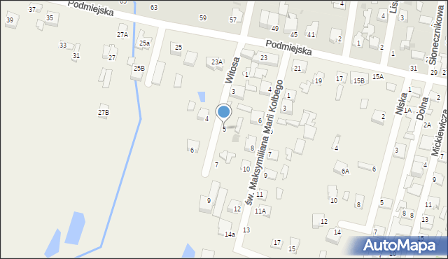 Chechło Pierwsze, Witosa Wincentego, 5, mapa Chechło Pierwsze