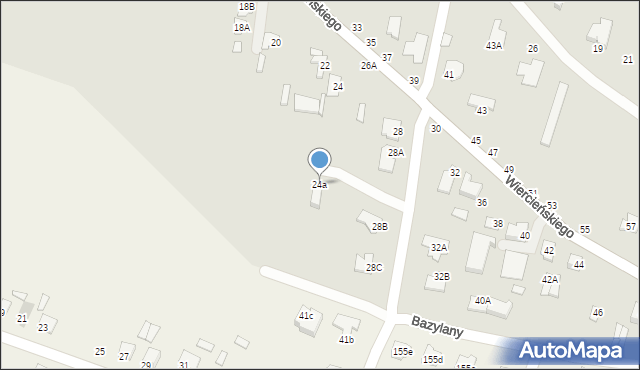 Chełm, Wiercieńskiego Henryka, 24a, mapa Chełma