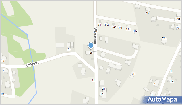 Chełm Śląski, Wiosenna, 25, mapa Chełm Śląski