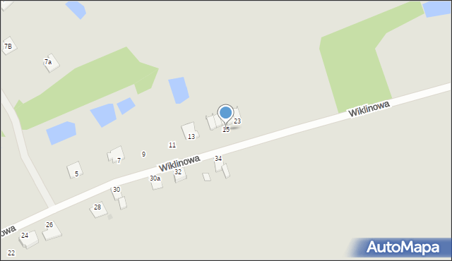 Chełmno, Wiklinowa, 15, mapa Chełmno