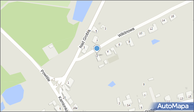 Chełmno, Wiklinowa, 2, mapa Chełmno