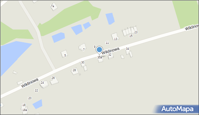 Chełmno, Wiklinowa, 30a, mapa Chełmno