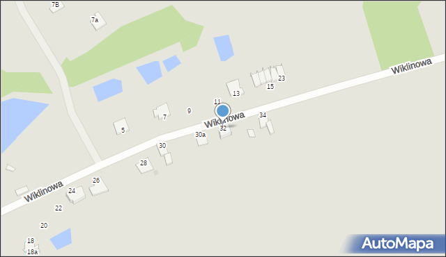 Chełmno, Wiklinowa, 32, mapa Chełmno