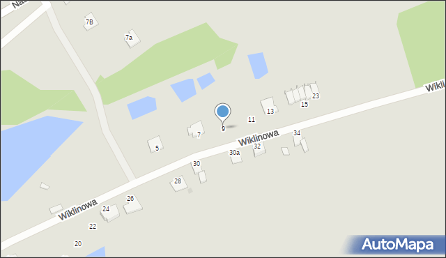 Chełmno, Wiklinowa, 9, mapa Chełmno