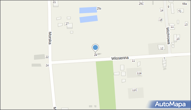 Chłopy, Wiosenna, 24, mapa Chłopy