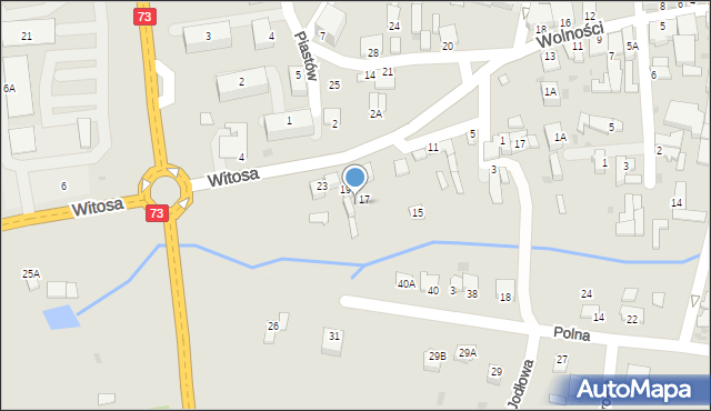 Chmielnik, Witosa Wincentego, 19a, mapa Chmielnik