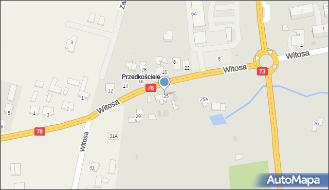 Chmielnik, Witosa Wincentego, 27A, mapa Chmielnik