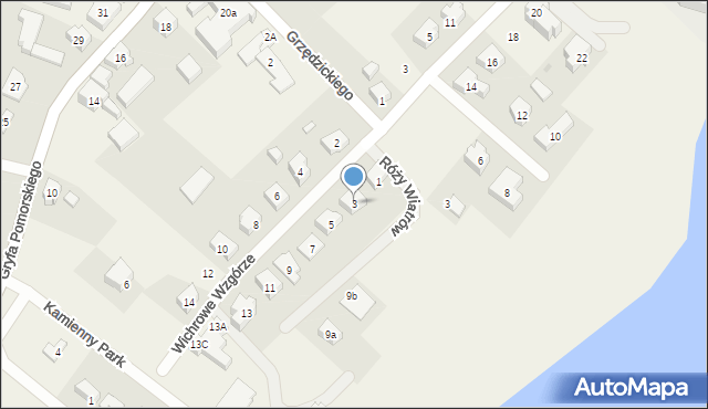 Chmielno, Wichrowe Wzgórze, 3, mapa Chmielno