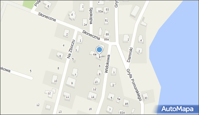 Chmielno, Widokowa, 4, mapa Chmielno