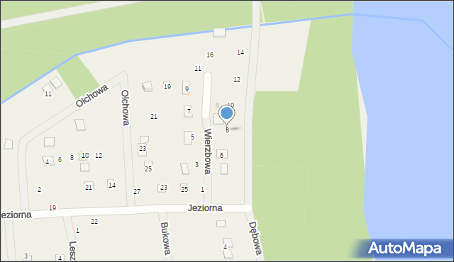 Choczewo, Wierzbowa, 8, mapa Choczewo