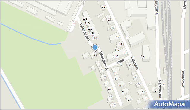 Chodzież, Wierzbowa, 2a, mapa Chodzież