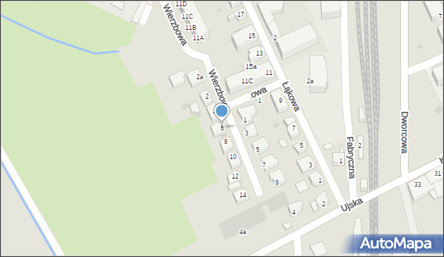 Chodzież, Wierzbowa, 6, mapa Chodzież