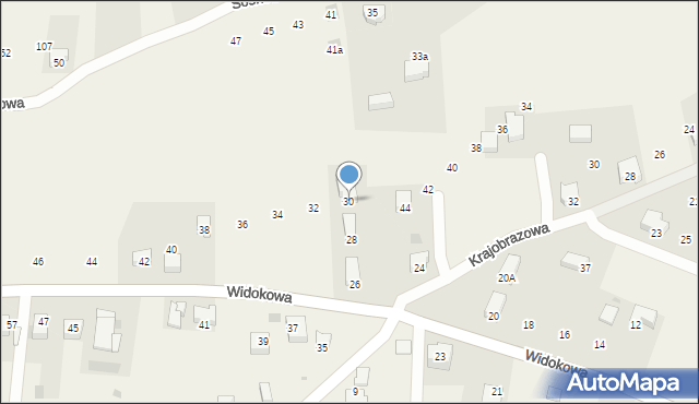 Chorowice, Widokowa, 30, mapa Chorowice