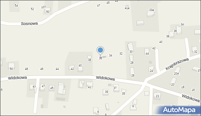 Chorowice, Widokowa, 36, mapa Chorowice