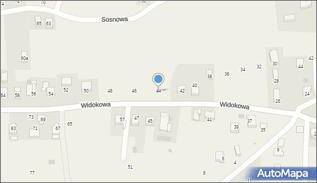 Chorowice, Widokowa, 44, mapa Chorowice