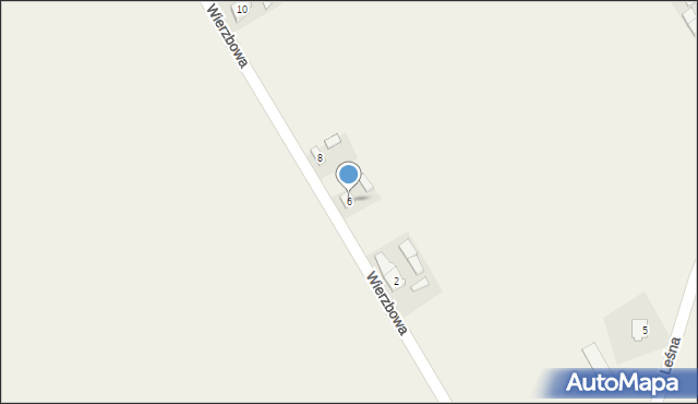 Chrzan, Wierzbowa, 6, mapa Chrzan