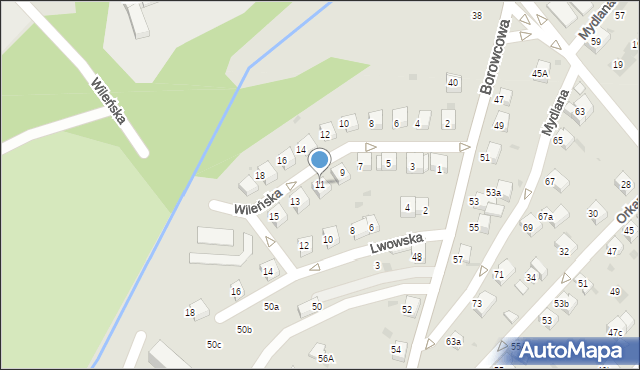 Chrzanów, Wileńska, 11, mapa Chrzanów