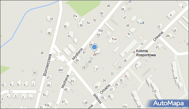 Chrzanów, Witosa Wincentego, 19f, mapa Chrzanów