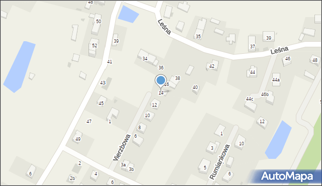 Chrząstawa Mała, Wierzbowa, 14, mapa Chrząstawa Mała