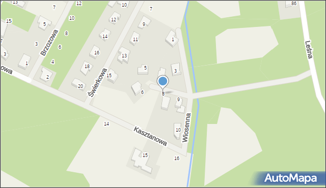 Chrząstawa Mała, Wiosenna, 8, mapa Chrząstawa Mała