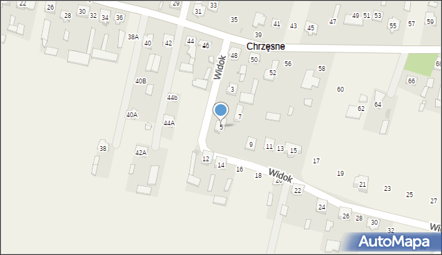 Chrzęsne, Widok, 5, mapa Chrzęsne