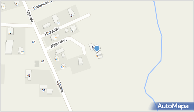 Chwalęcice, Widokowa, 5, mapa Chwalęcice