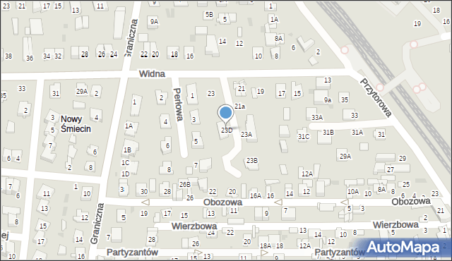 Ciechanów, Widna, 23D, mapa Ciechanów