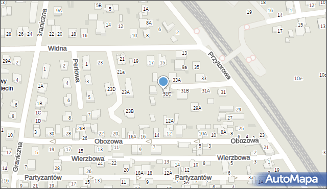 Ciechanów, Widna, 5C, mapa Ciechanów