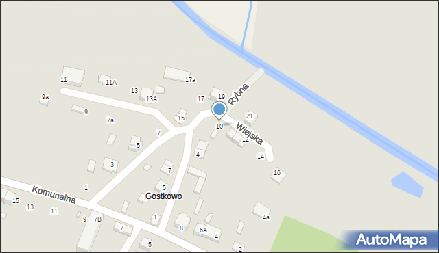 Ciechanów, Wiejska, 10, mapa Ciechanów