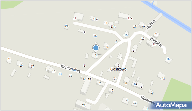 Ciechanów, Wiejska, 3, mapa Ciechanów