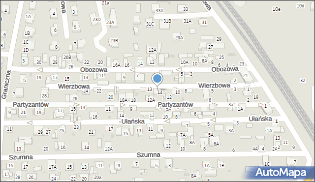 Ciechanów, Wierzbowa, 11, mapa Ciechanów