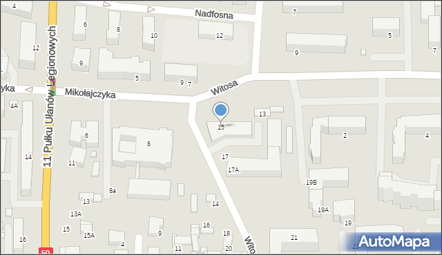 Ciechanów, Witosa Wincentego, 15, mapa Ciechanów