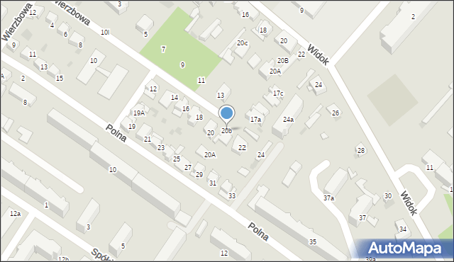 Ciechocinek, Wierzbowa, 20b, mapa Ciechocinek