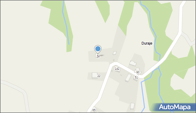 Cięcina, Widokowa, 24, mapa Cięcina