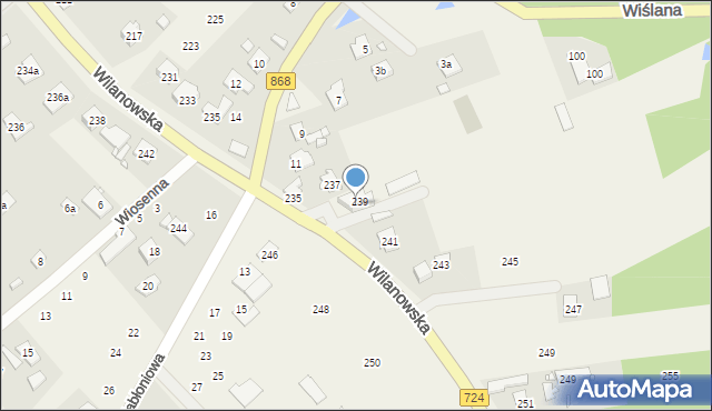 Cieciszew, Wilanowska, 239, mapa Cieciszew
