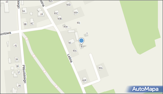 Cieksyn, Wiosenna, 5, mapa Cieksyn