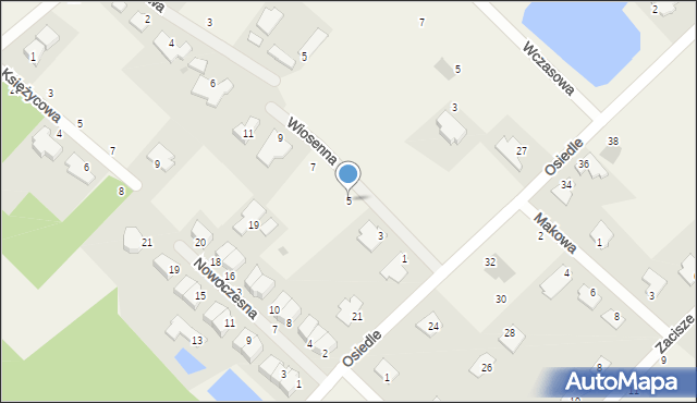 Ciele, Wiosenna, 5, mapa Ciele